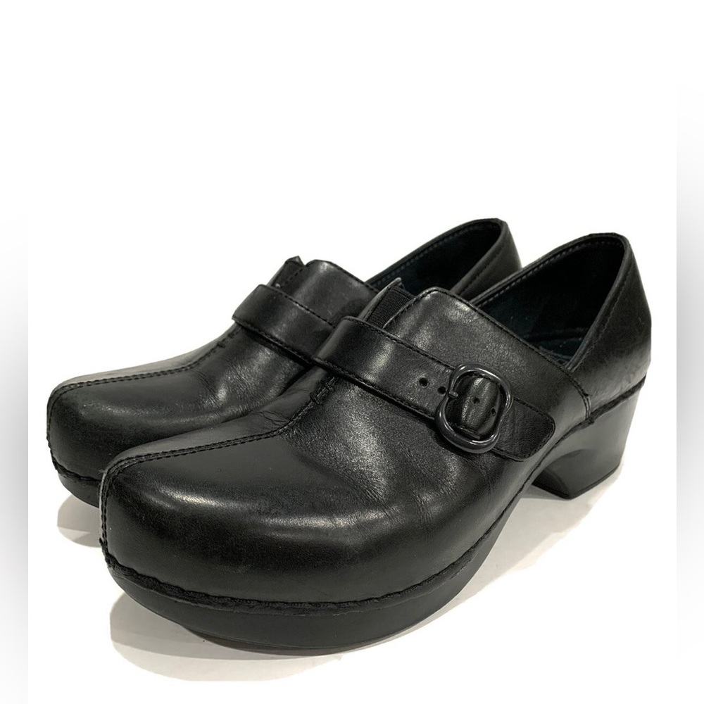 Dansko Jane Full Grain Leather Clogs Workwear Casual Comfort Professional Nurse